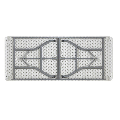 Τραπέζι catering Rodeo pakoworld πτυσσόμενο-βαλίτσα λευκό 240x76x74εκ - Hippiehome.gr