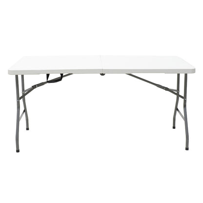 Τραπέζι catering Rodeo pakoworld πτυσσόμενο-βαλίτσα λευκό 240x76x74εκ - Hippiehome.gr