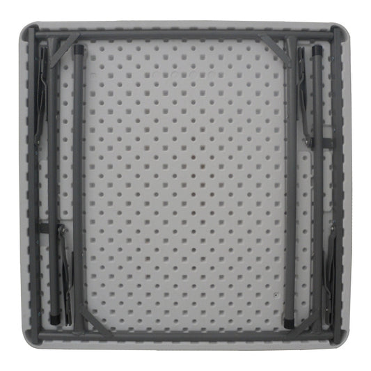 Τραπέζι catering Comfort pakoworld πτυσσόμενο σε λευκή απόχρωση 80x80x74εκ - Hippiehome.gr