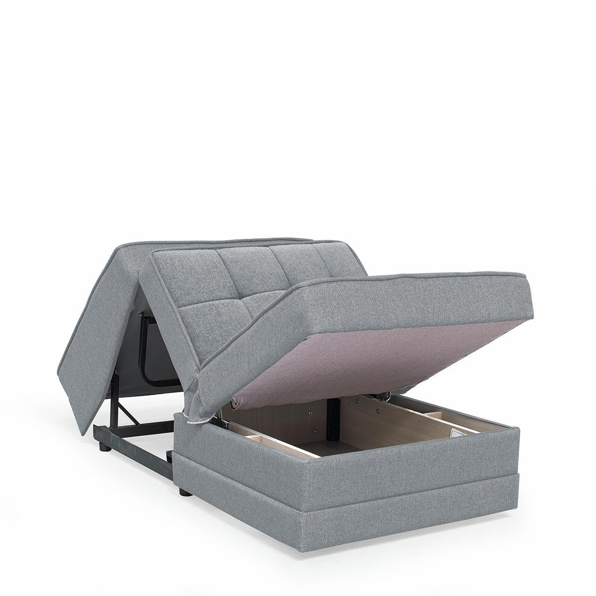 Πολυθρόνα ArteLibre MATEO Γκρι 85x110x90cm - Hippiehome.gr