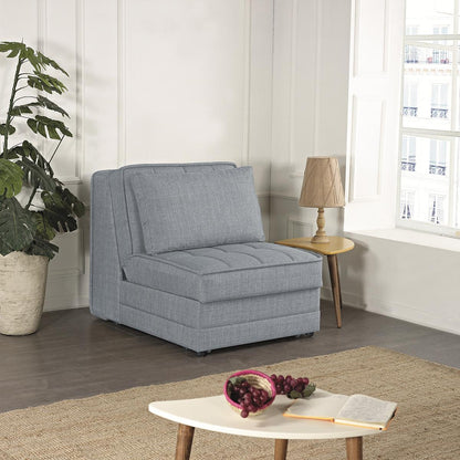 Πολυθρόνα ArteLibre MATEO Γκρι 85x110x90cm - Hippiehome.gr