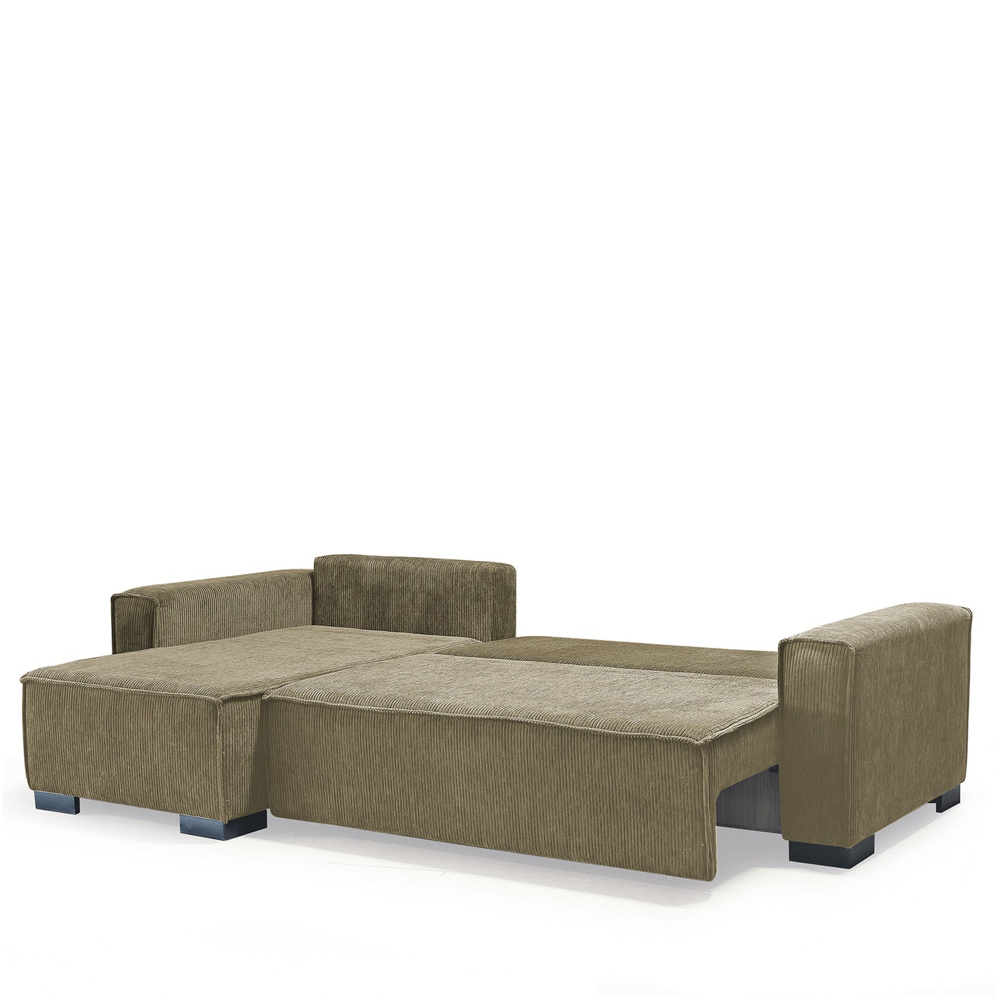 Καναπές Κρεβάτι Γωνιακός ArteLibre HARPER Αναστρέψιμος Μπεζ 271x160x94cm - Hippiehome.gr