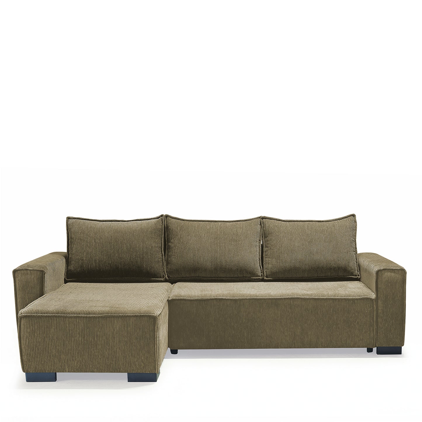 Καναπές Κρεβάτι Γωνιακός ArteLibre HARPER Αναστρέψιμος Μπεζ 271x160x94cm - Hippiehome.gr