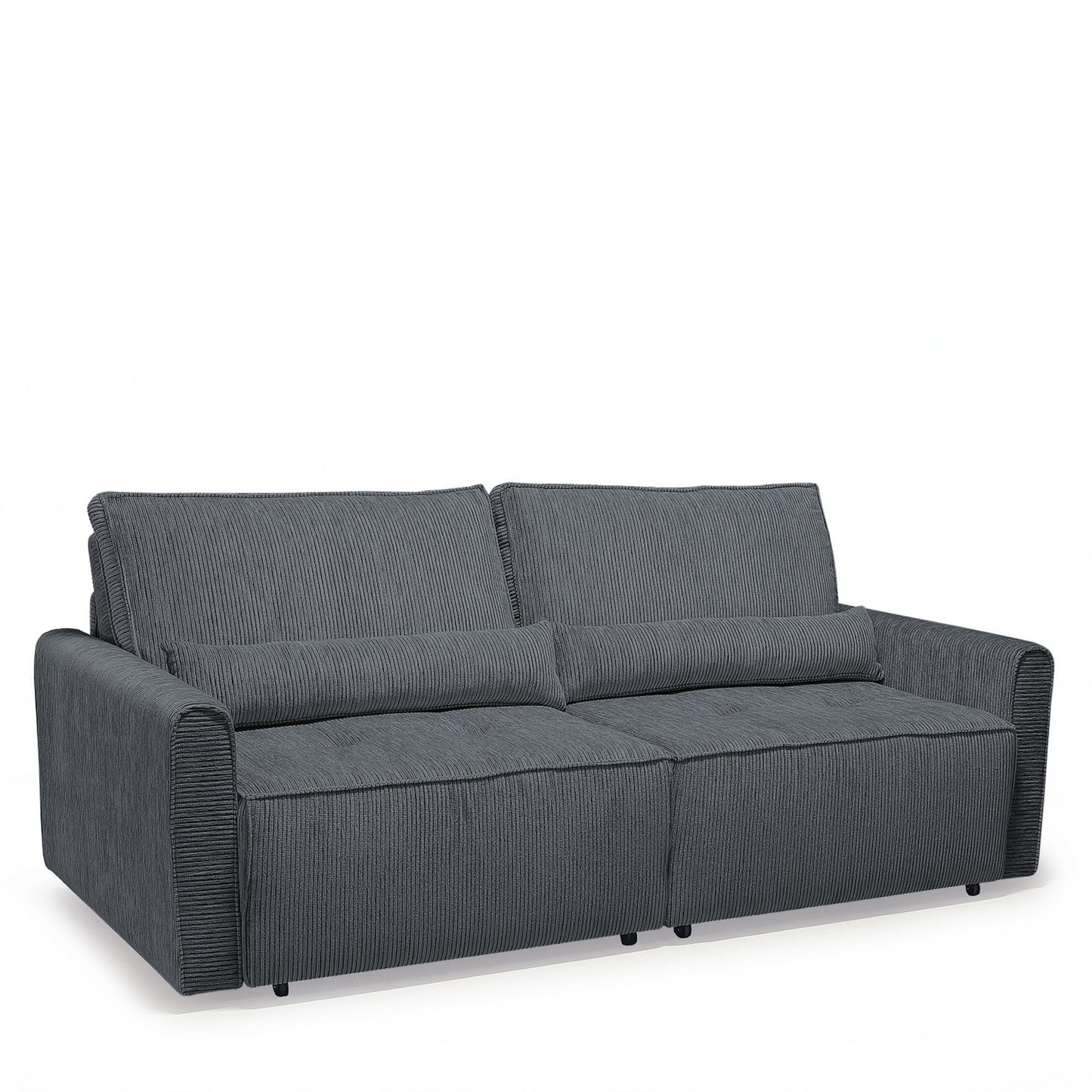 Καναπές Κρεβάτι Τριθέσιος ArteLibre SHELBY Γκρι 215x110x90cm - Hippiehome.gr