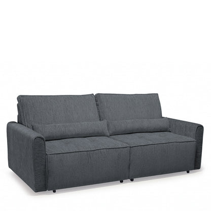 Καναπές Κρεβάτι Τριθέσιος ArteLibre SHELBY Γκρι 215x110x90cm - Hippiehome.gr
