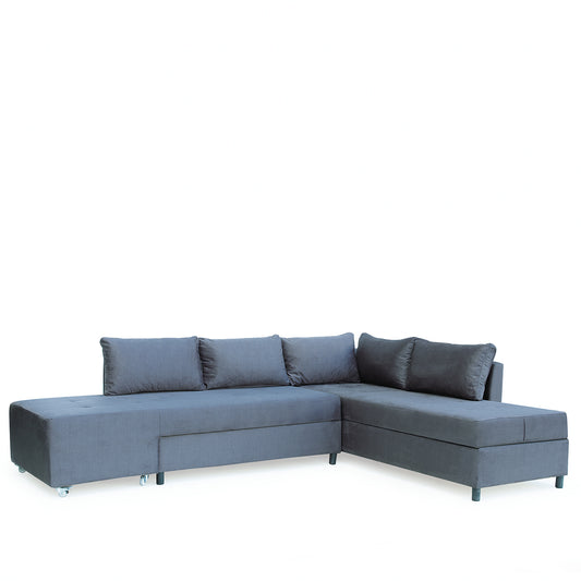 Καναπές Κρεβάτι Γωνιακός ArteLibre MARVE Δεξιά Γωνία Γκρι 290x217x84cm - Hippiehome.gr