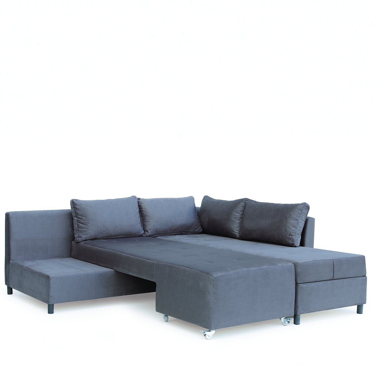 Καναπές Κρεβάτι Γωνιακός ArteLibre MARVE Δεξιά Γωνία Γκρι 290x217x84cm - Hippiehome.gr