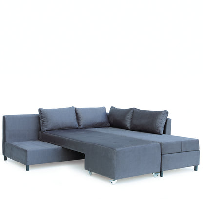 Καναπές Κρεβάτι Γωνιακός ArteLibre MARVE Δεξιά Γωνία Γκρι 290x217x84cm - Hippiehome.gr
