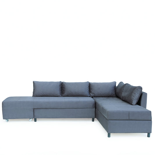 Καναπές Κρεβάτι Γωνιακός ArteLibre MARVE Δεξιά Γωνία Γκρι 290x217x84cm - Hippiehome.gr