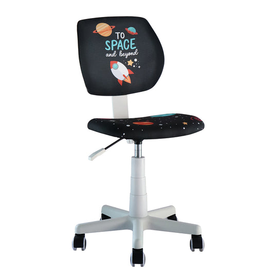 Καρέκλα Γραφείου Παιδική ArteLibre ADOURA Μαύρο Ύφασμα 40x49x80-91.5cm - Hippiehome.gr