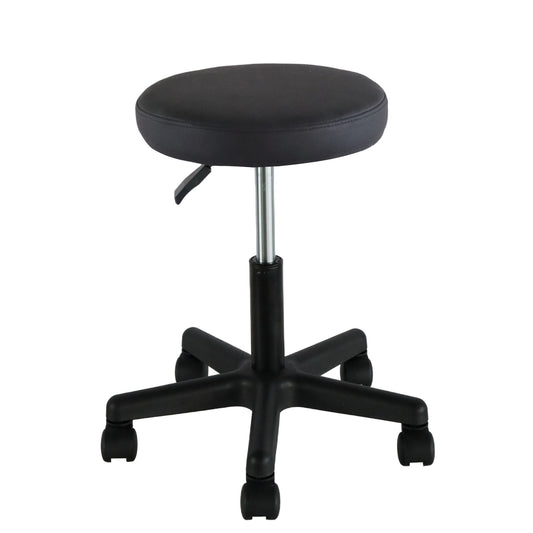 Σκαμπό Γραφείου ArteLibre THESTIA Μαύρο PVC 36.5x37.5x43-54.5cm - Hippiehome.gr