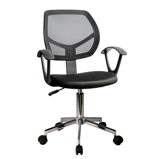 Καρέκλα Γραφείου ArteLibre EVERLY Μαύρο Mesh 56x53.5x100cm - Hippiehome.gr