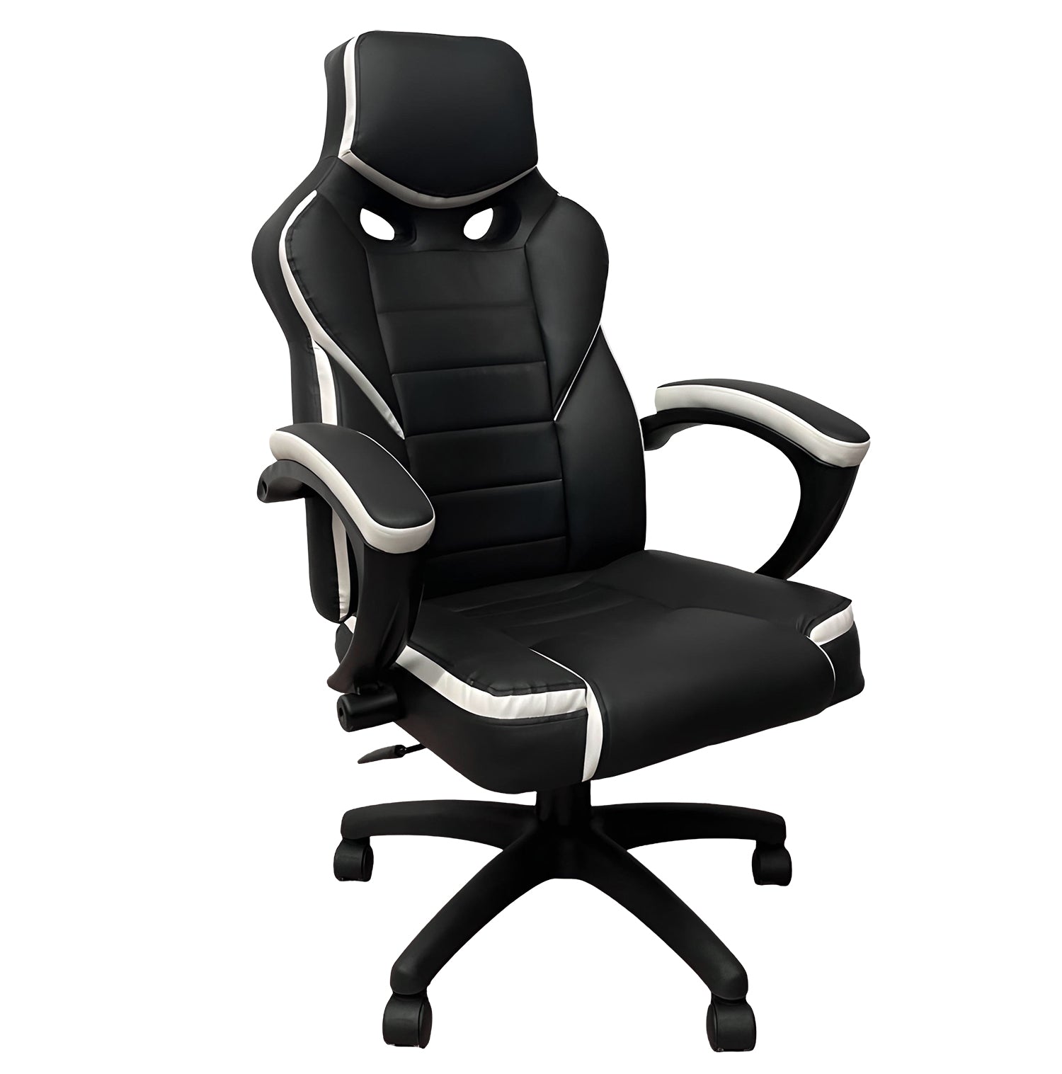 Καρέκλα Γραφείου ArteLibre Gaming ΚΛΕΟΝΙΚΗ Μαύρο/Λευκό 65x72x118-126cm - Hippiehome.gr