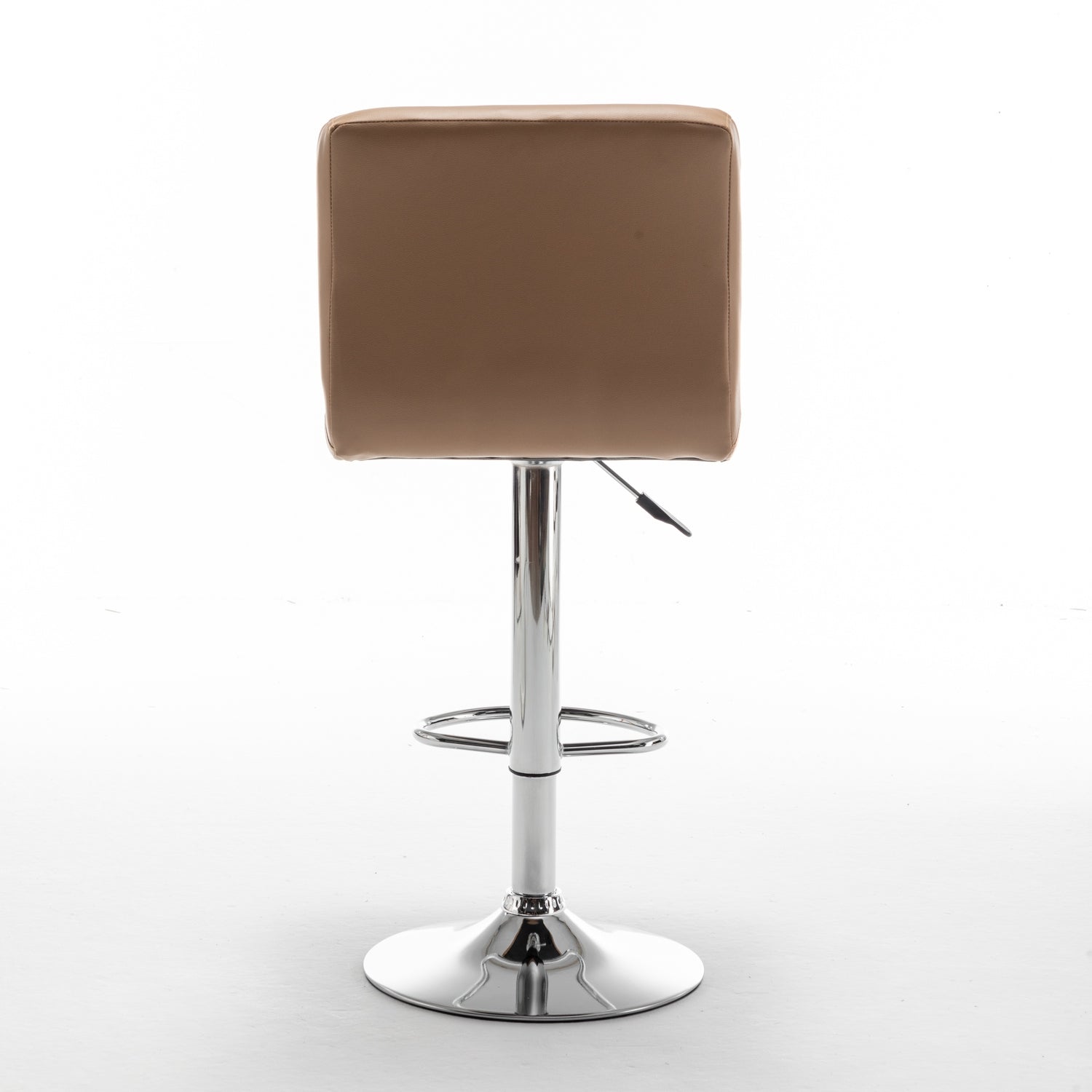 Σκαμπό Bar ArteLibre DIN Με Πλάτη Πτυσσόμενο Cappuccino PVC/Μέταλλο 44x50x92-113cm - Hippiehome.gr
