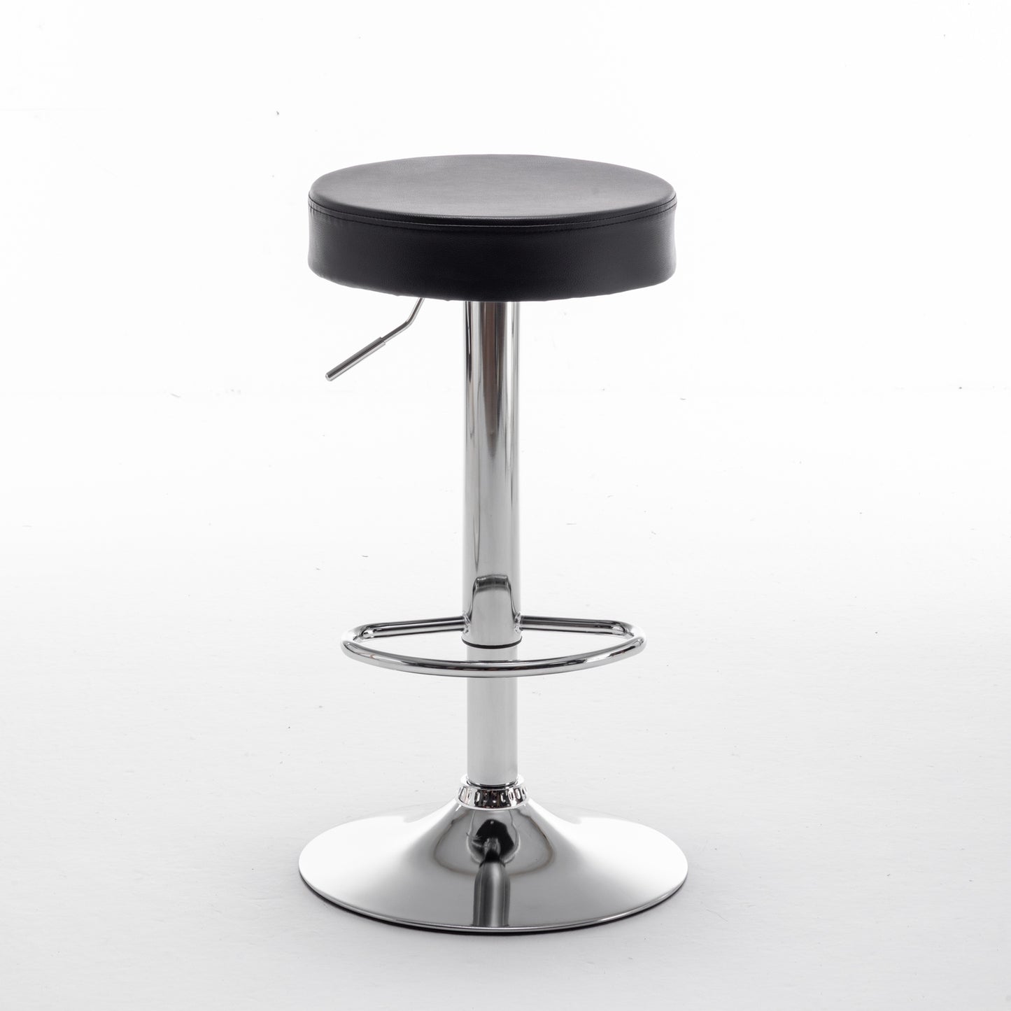 Σκαμπό Bar ArteLibre LORTHA Πτυσσόμενο Μαύρο PU/Μέταλλο Φ39x64-86cm - Hippiehome.gr
