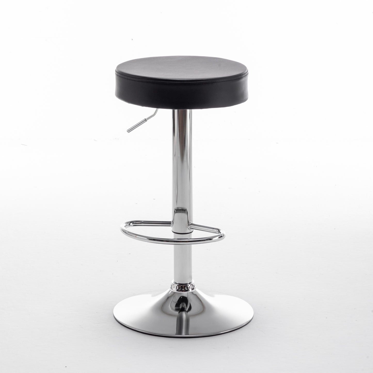 Σκαμπό Bar ArteLibre LORTHA Πτυσσόμενο Μαύρο PU/Μέταλλο Φ39x64-86cm - Hippiehome.gr