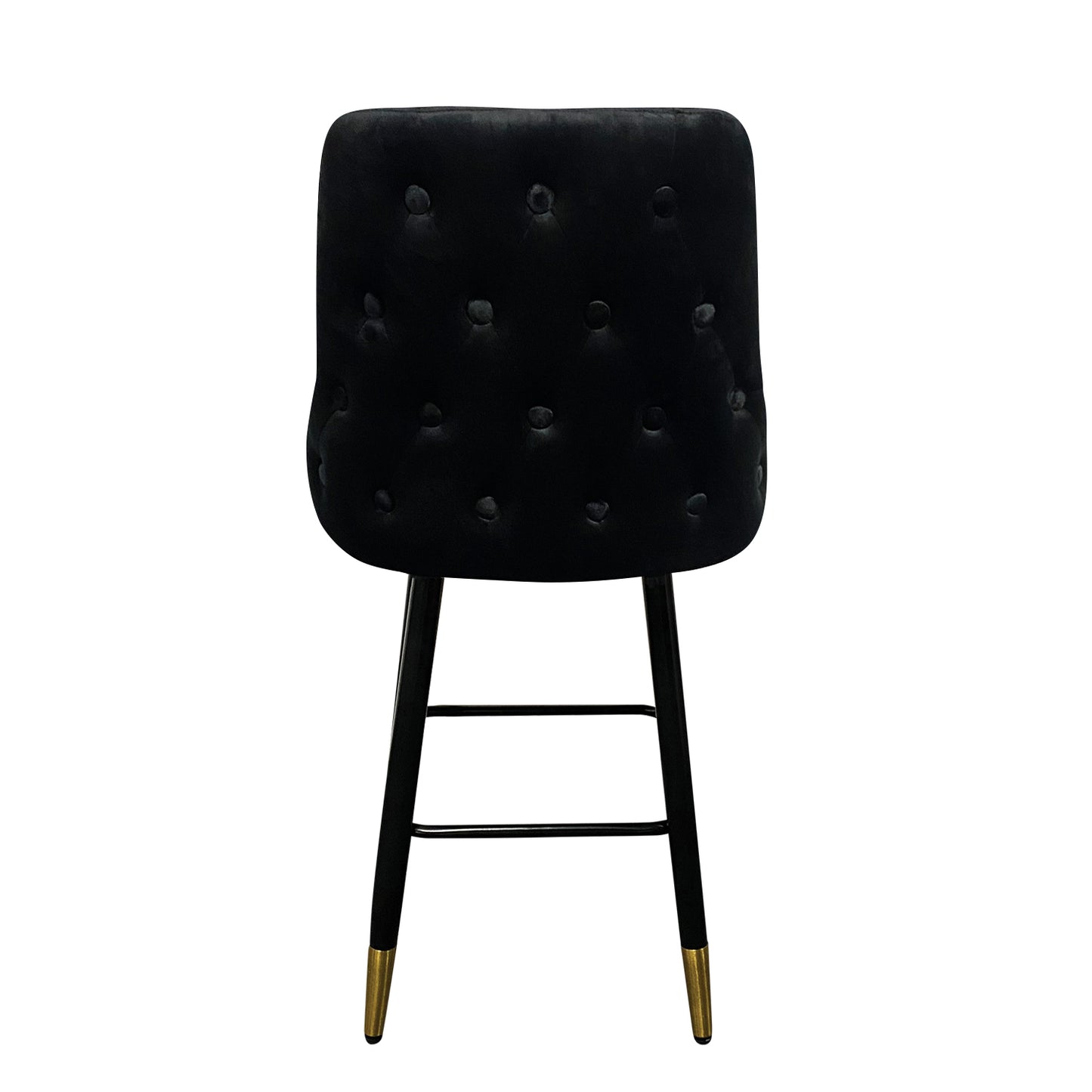 Σκαμπό Bar ArteLibre COBB Με Πλάτη Μαύρο Βελούδο/Μέταλλο 49x53x100cm - Hippiehome.gr