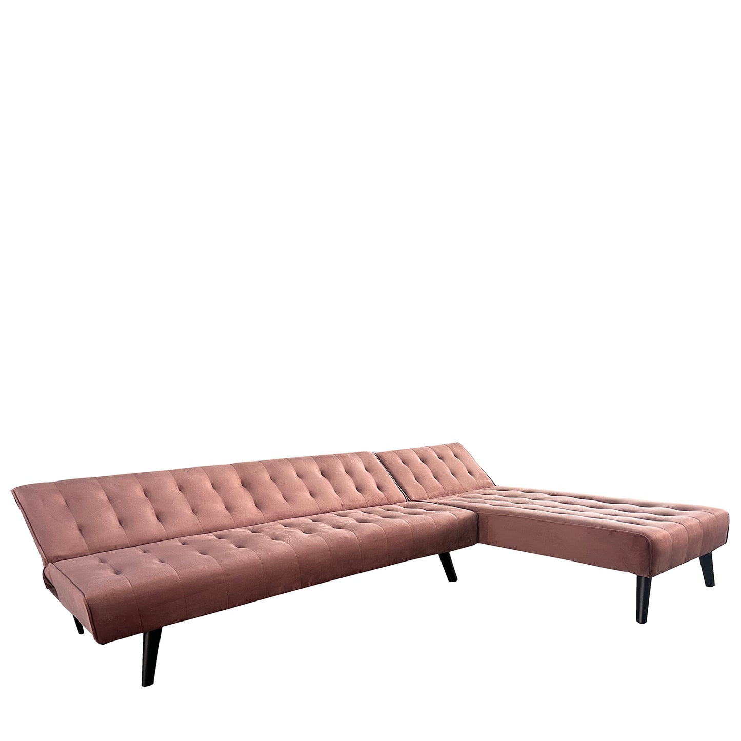 Καναπές Κρεβάτι Γωνιακός ArteLibre MAGUS Σάπιο Μήλο Ύφασμα 254x77/163x74cm - Hippiehome.gr