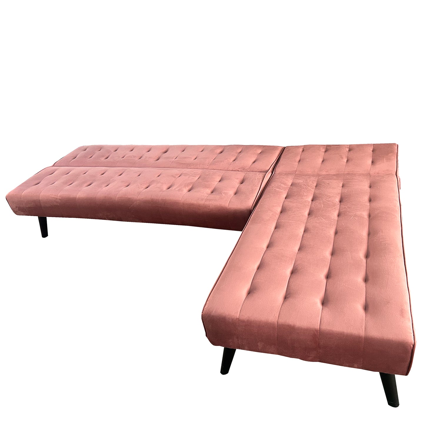 Καναπές Κρεβάτι Γωνιακός ArteLibre MAGUS Σάπιο Μήλο Ύφασμα 254x77/163x74cm - Hippiehome.gr