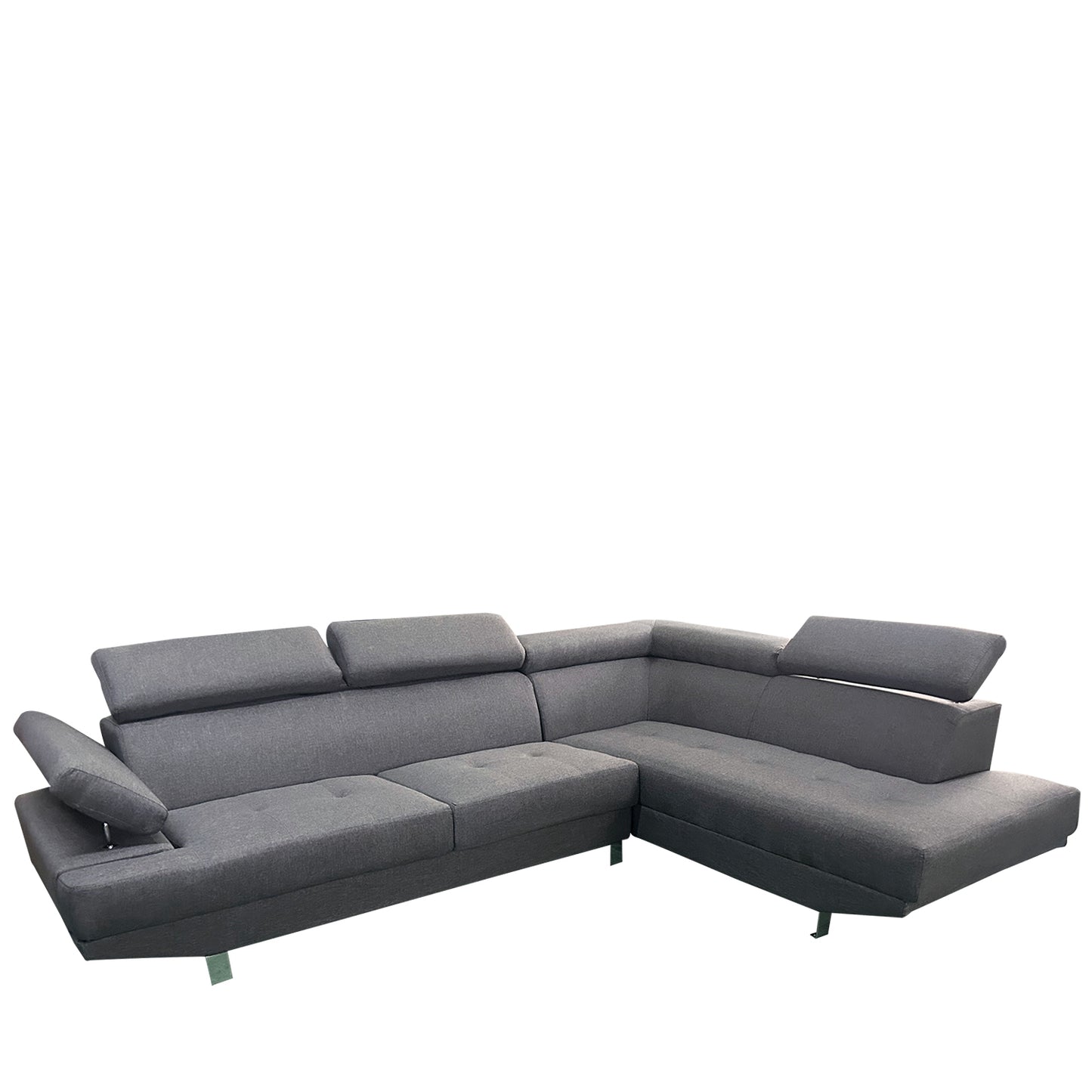 Καναπές Γωνιακός ArteLibre MASAL Γκρι Ύφασμα 280x185x85cm - Hippiehome.gr