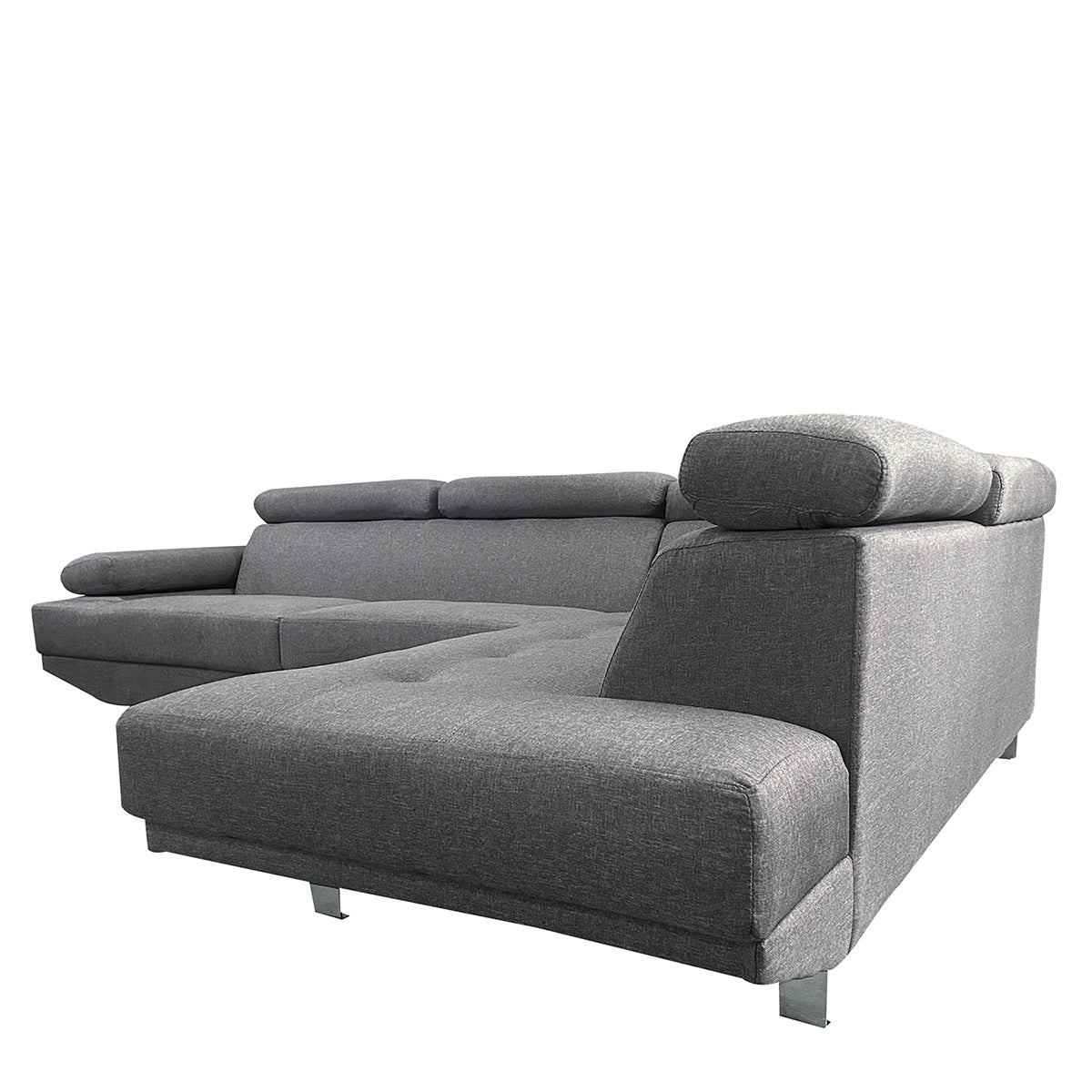 Καναπές Γωνιακός ArteLibre MASAL Γκρι Ύφασμα 280x185x85cm - Hippiehome.gr