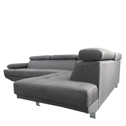 Καναπές Γωνιακός ArteLibre MASAL Γκρι Ύφασμα 280x185x85cm - Hippiehome.gr
