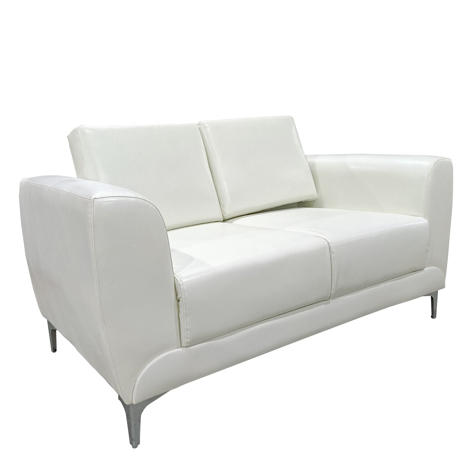 Καναπές Τριθέσιος ArteLibre ELFRIC Λευκό PU 190x81x81cm - Hippiehome.gr