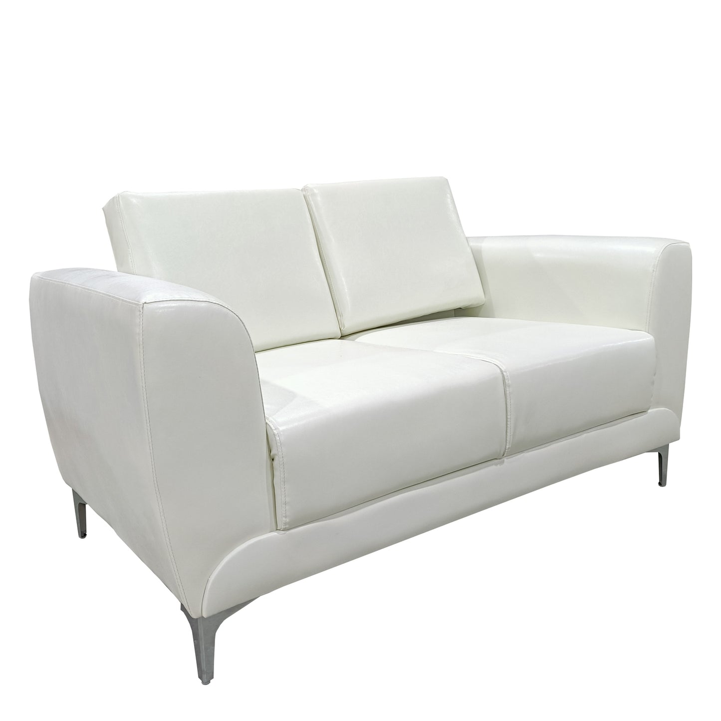 Καναπές Τριθέσιος ArteLibre ELFRIC Λευκό PU 190x81x81cm - Hippiehome.gr