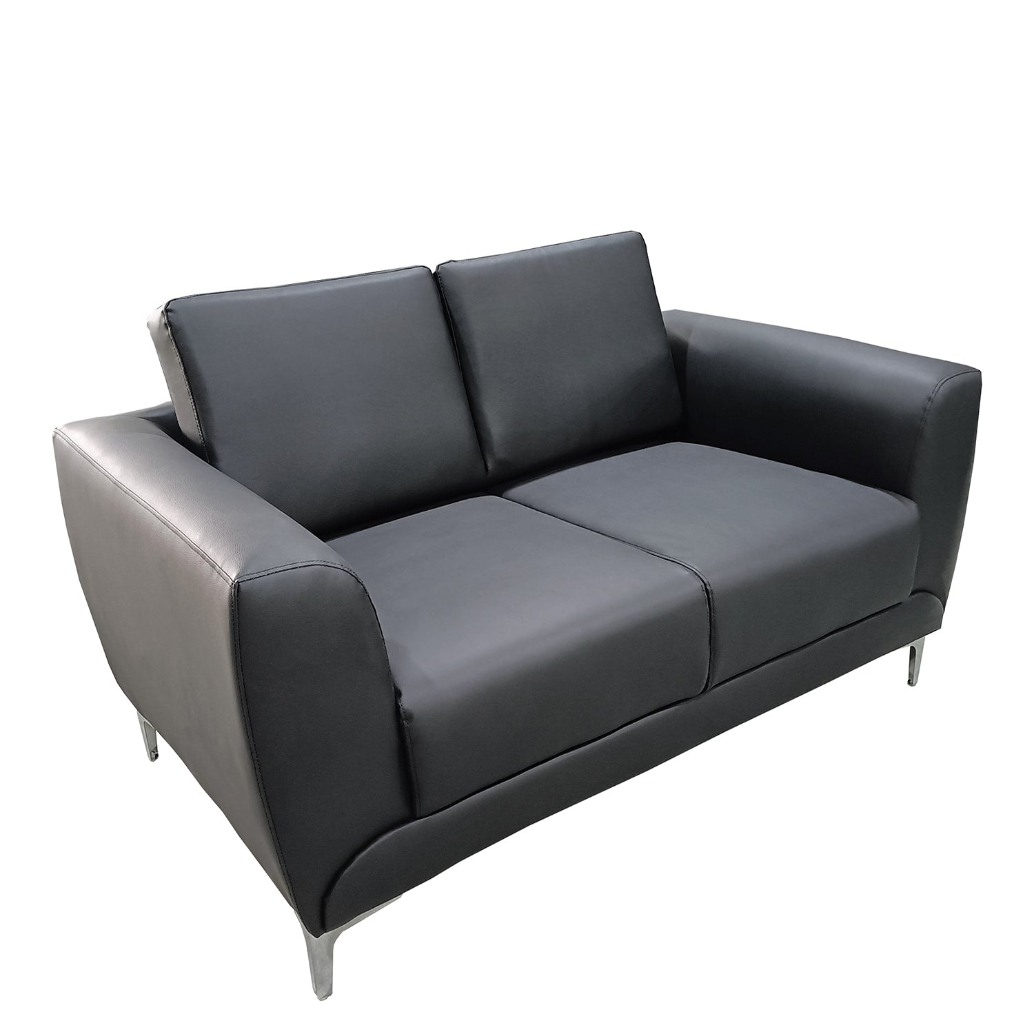 Καναπές Διθέσιος ArteLibre ELFRIC Μαύρο PU 142x81x81cm - Hippiehome.gr