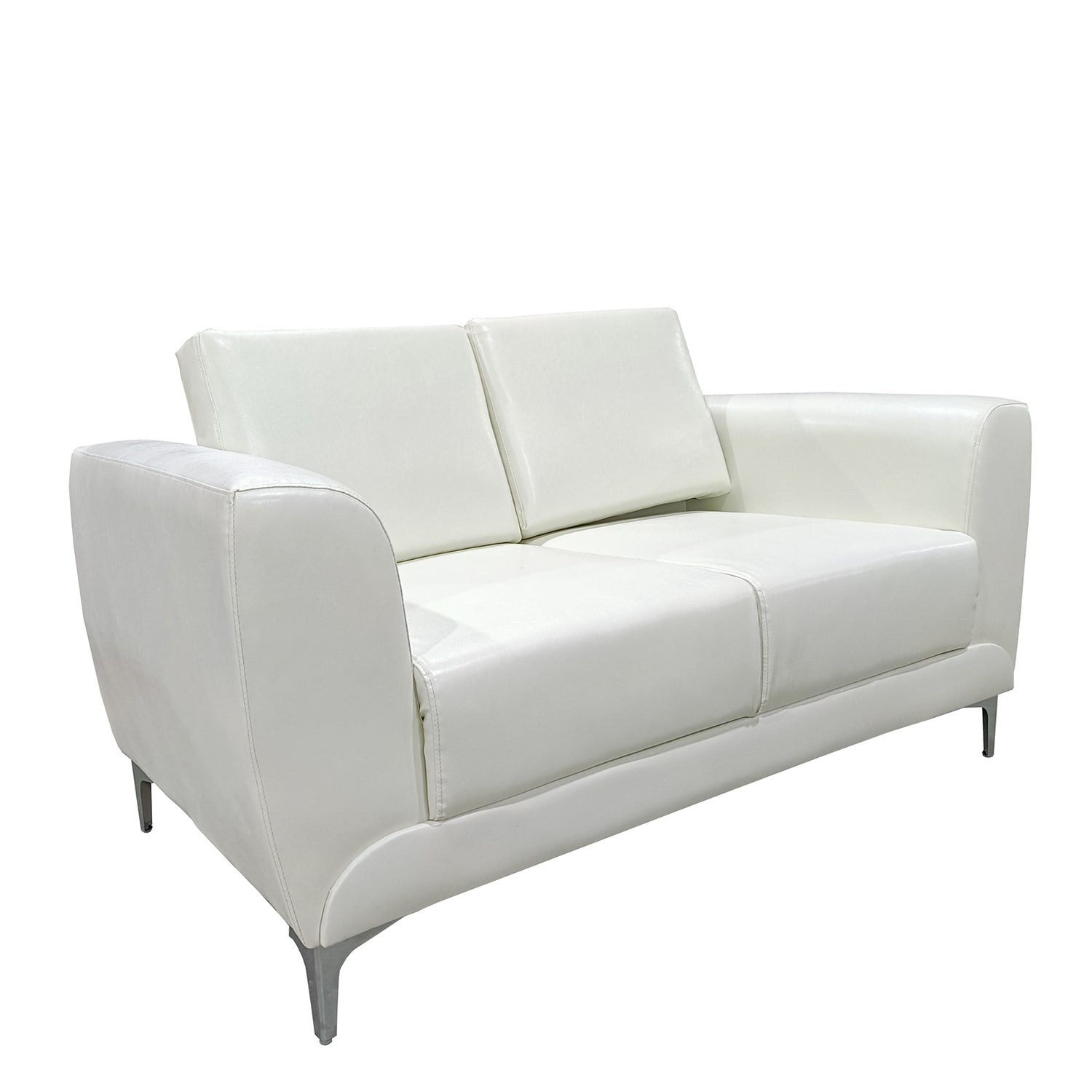 Καναπές Διθέσιος ArteLibre ELFRIC Λευκό PU 142x81x81cm - Hippiehome.gr