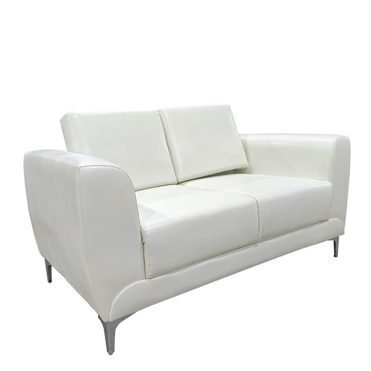 Καναπές Διθέσιος ArteLibre ELFRIC Λευκό PU 142x81x81cm - Hippiehome.gr