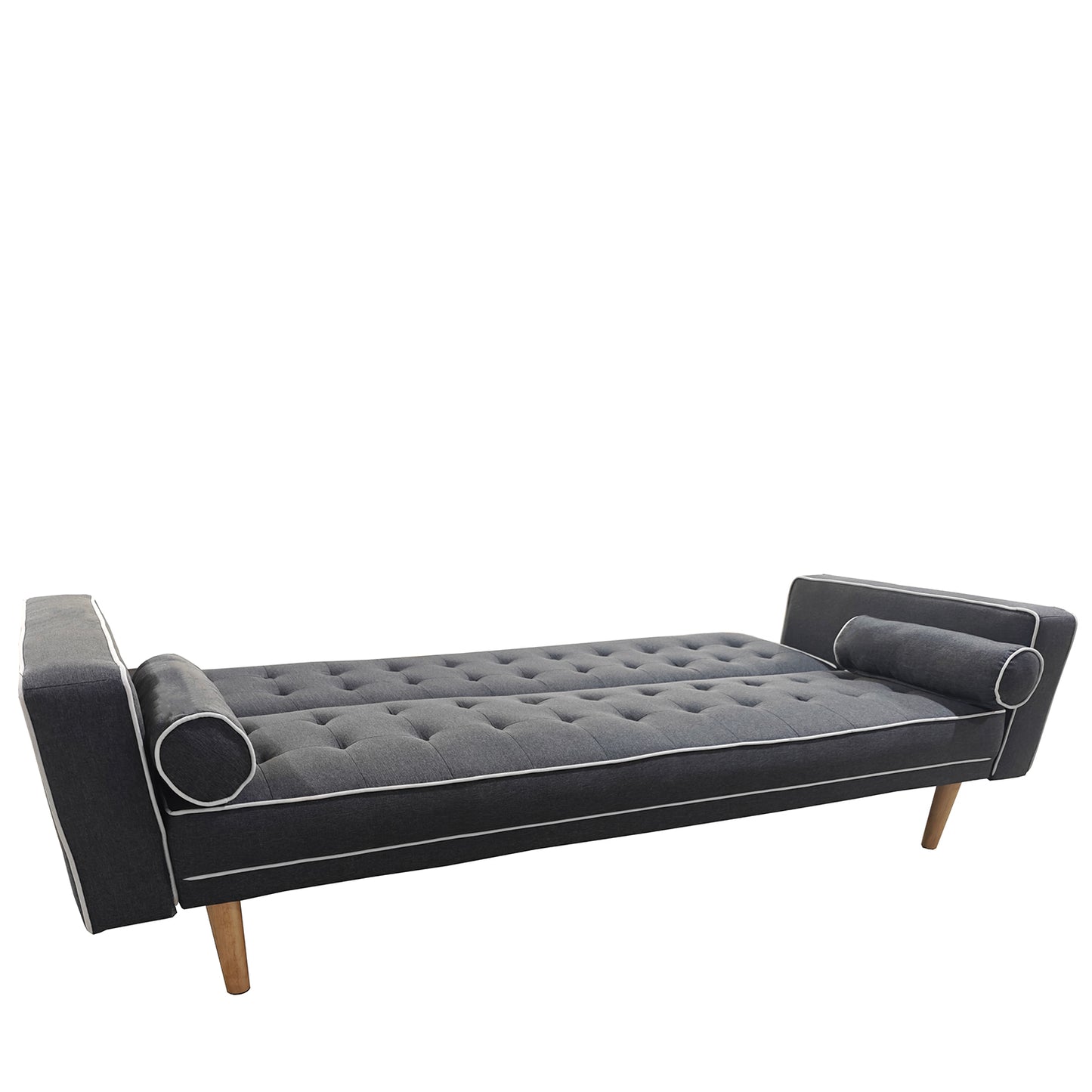 Καναπές Κρεβάτι Τριθέσιος ArteLibre AUBREY Γκρι Ύφασμα 224x88x84cm - Hippiehome.gr