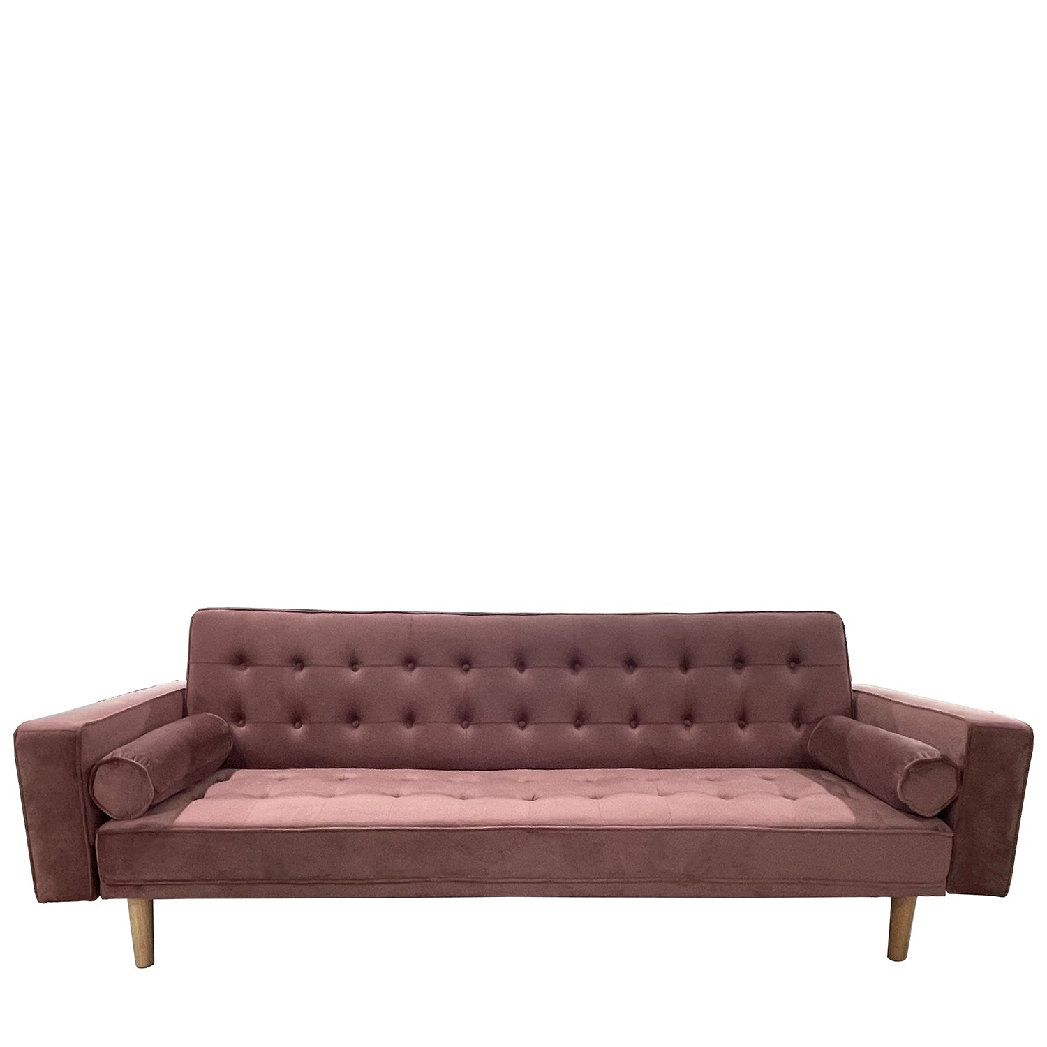 Καναπές Κρεβάτι Τριθέσιος ArteLibre AUBREY Σάπιο Μήλο Ύφασμα 224x88x84cm - Hippiehome.gr