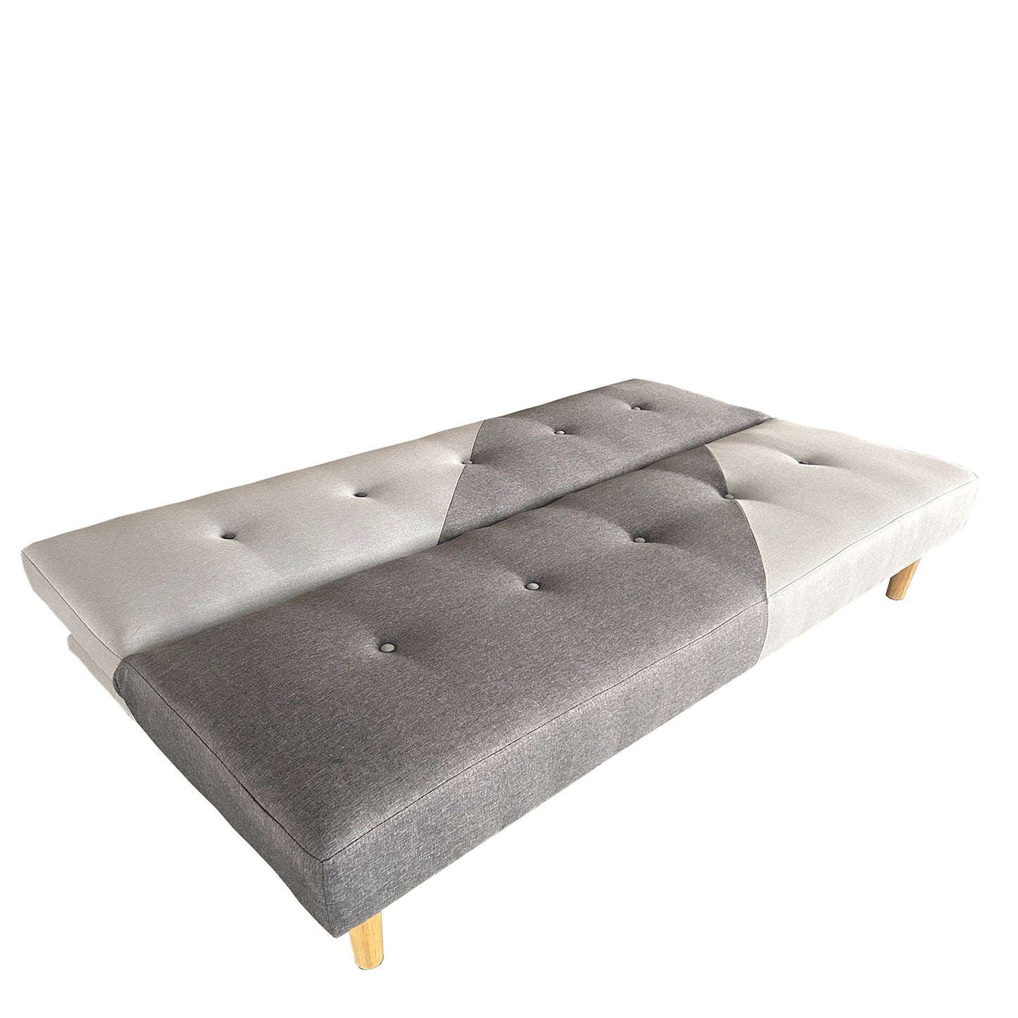 Καναπές Κρεβάτι Τριθέσιος ArteLibre NERISSA Αποχρώσεις Γκρι Ύφασμα 178x87x78cm - Hippiehome.gr