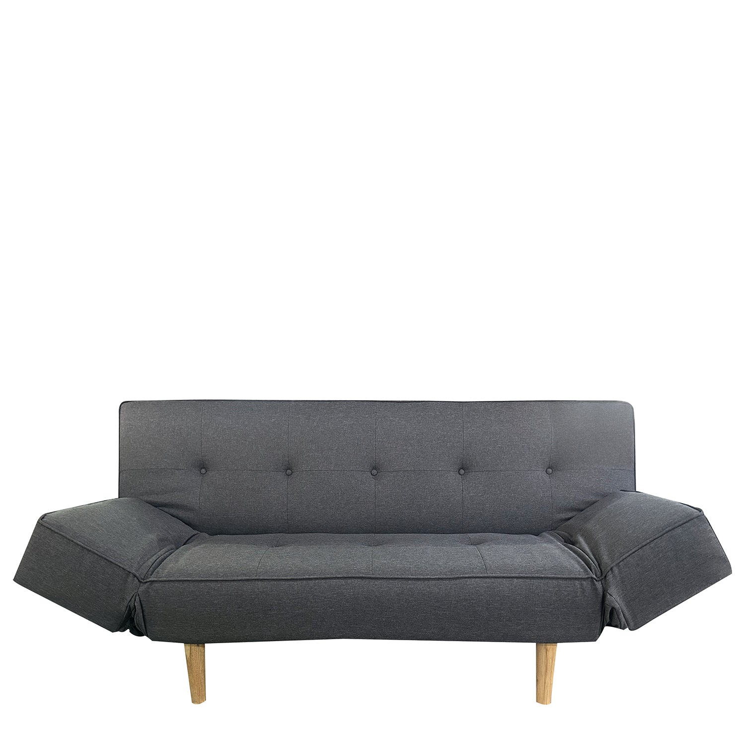 Καναπές Κρεβάτι Τριθέσιος ArteLibre NEREIDA Γκρι Ύφασμα 180x90x80cm - Hippiehome.gr