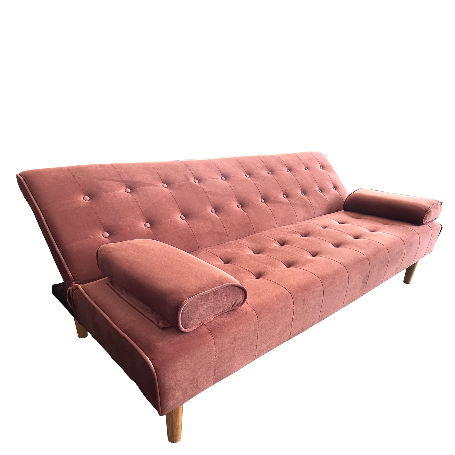 Καναπές Κρεβάτι Τριθέσιος ArteLibre ELFREDA Σάπιο Μήλο Ύφασμα 188x83x83cm - Hippiehome.gr