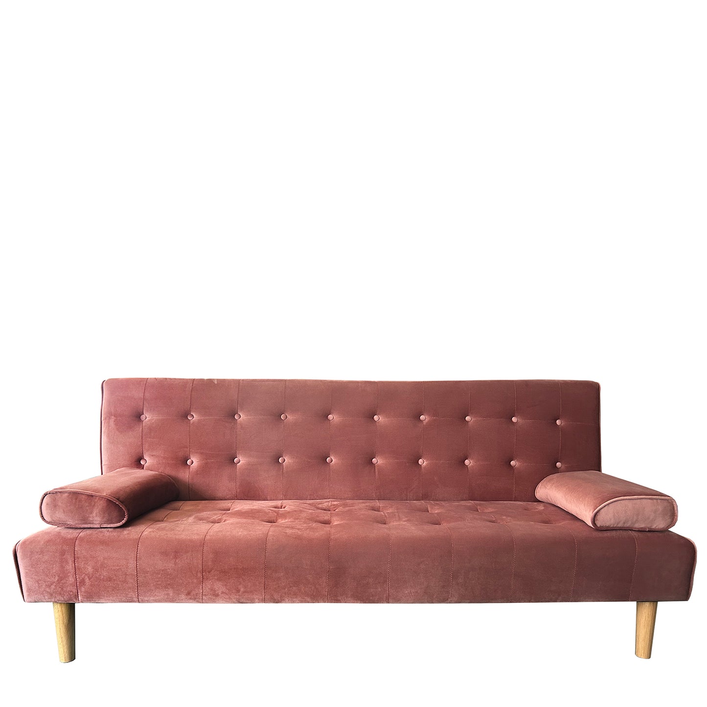 Καναπές Κρεβάτι Τριθέσιος ArteLibre ELFREDA Σάπιο Μήλο Ύφασμα 188x83x83cm - Hippiehome.gr