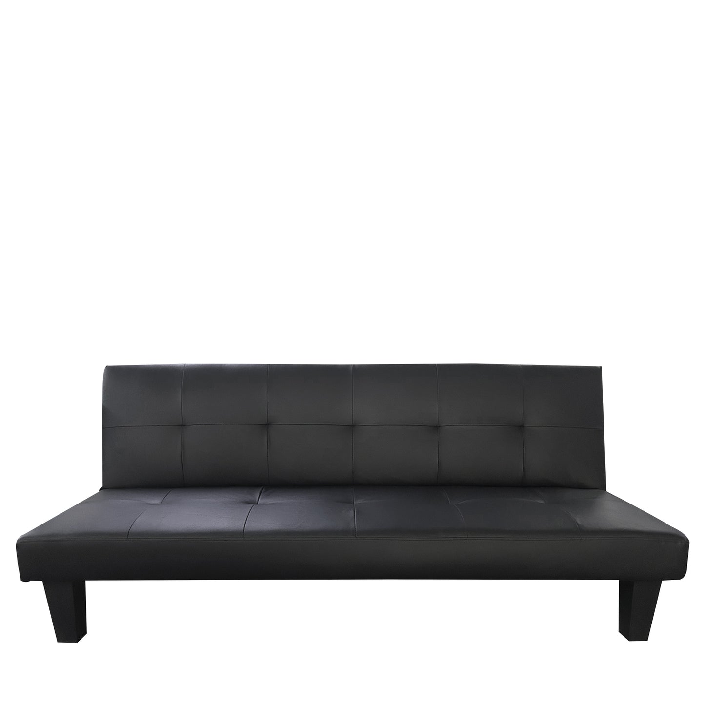 Καναπές Κρεβάτι Τριθέσιος ArteLibre NAHELE Μαύρο PU 82x82.5x78cm - Hippiehome.gr