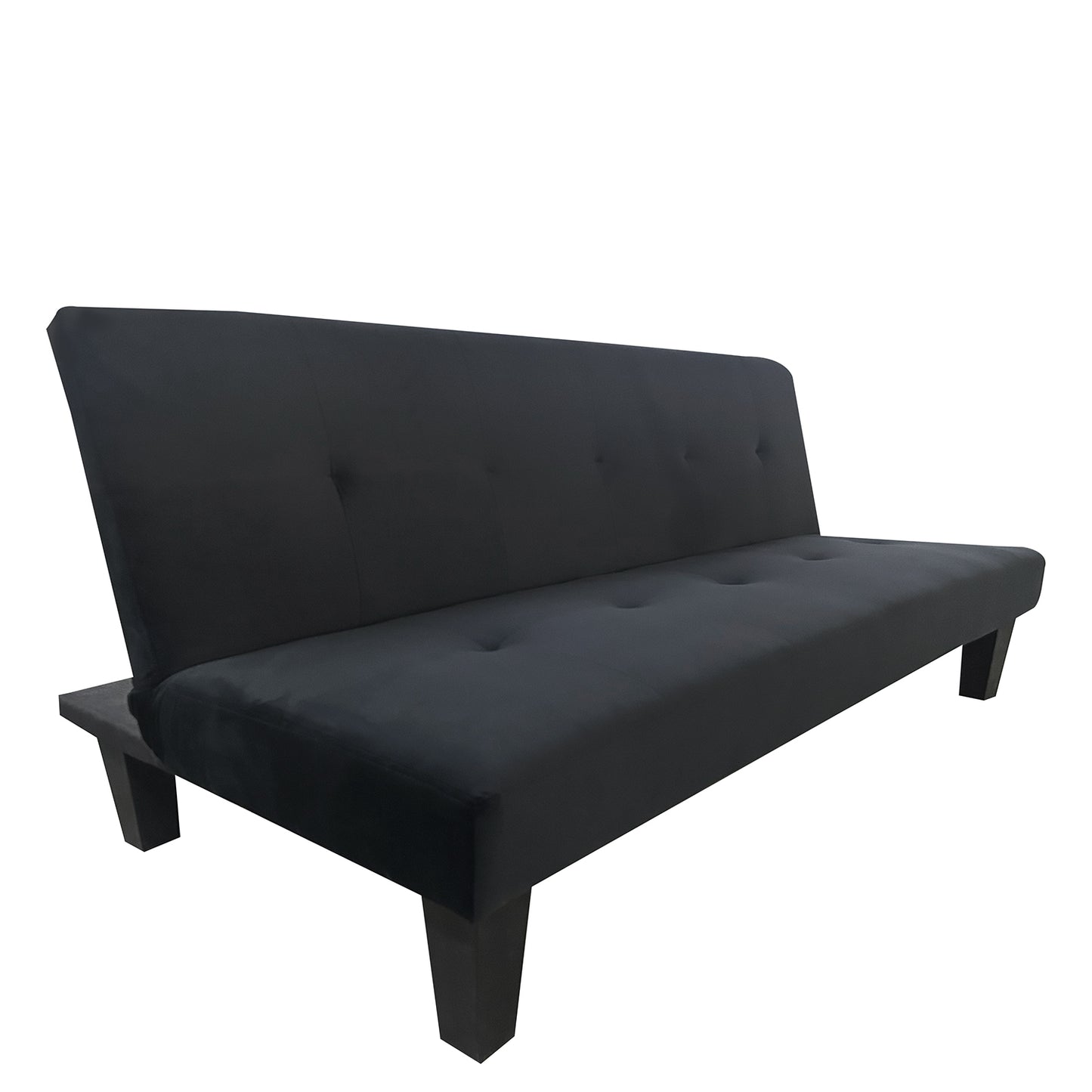 Καναπές Κρεβάτι Τριθέσιος ArteLibre NAHELE Μαύρο Ύφασμα 82x82.5x78cm - Hippiehome.gr