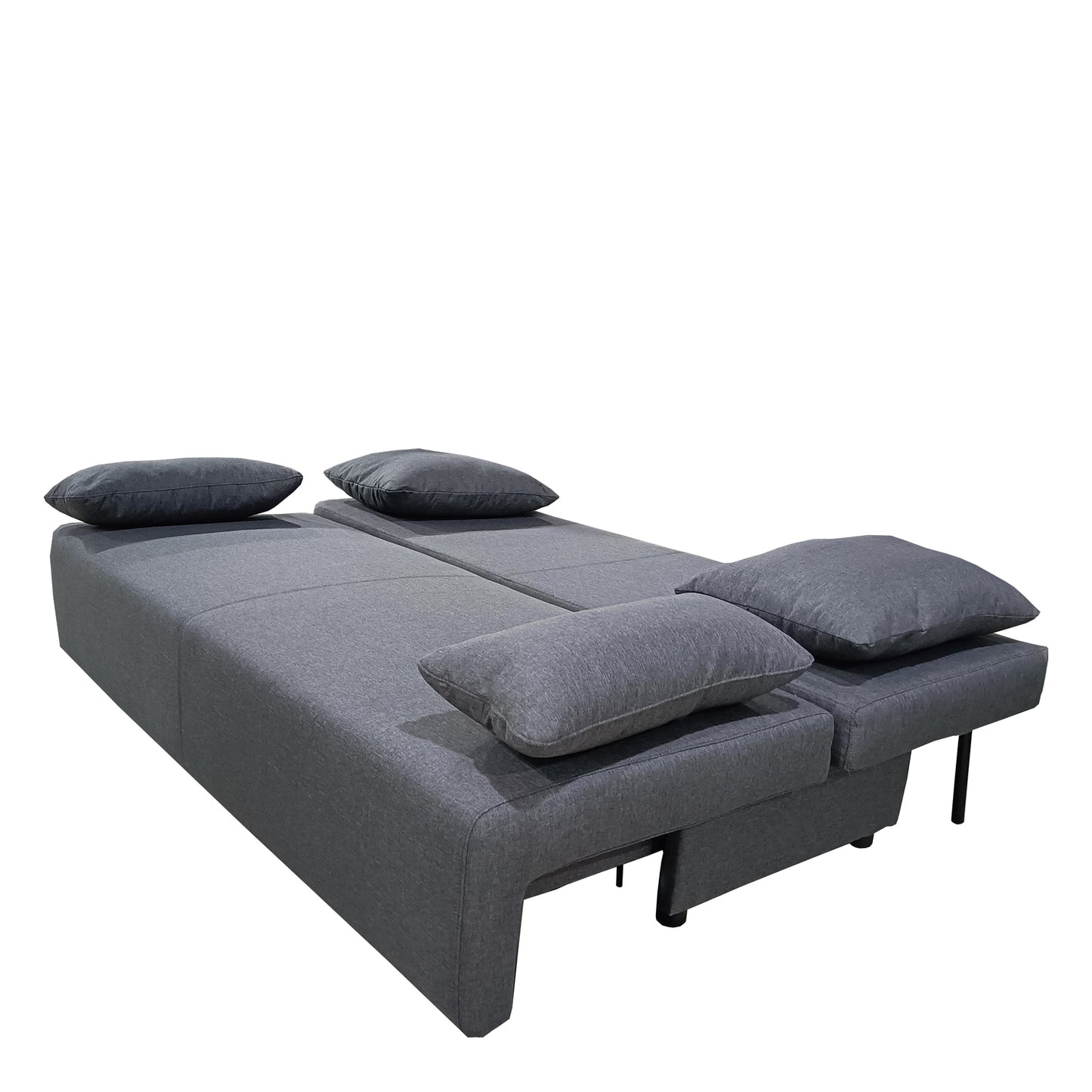 Καναπές Κρεβάτι Τριθέσιος ArteLibre URBAN LOUNGE 3S Σκούρο Γκρι Ύφασμα 194x93x72cm - Hippiehome.gr