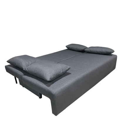 Καναπές Κρεβάτι Τριθέσιος ArteLibre URBAN LOUNGE 3S Σκούρο Γκρι Ύφασμα 194x93x72cm - Hippiehome.gr