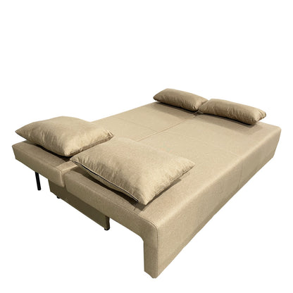 Καναπές Κρεβάτι Τριθέσιος ArteLibre URBAN LOUNGE 3S Ανοιχτό Καφέ Ύφασμα 194x93x72cm - Hippiehome.gr