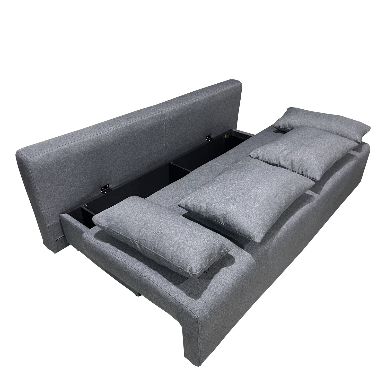 Καναπές Κρεβάτι Τριθέσιος ArteLibre URBAN LOUNGE 3S Γκρι Ύφασμα 194x93x72cm - Hippiehome.gr