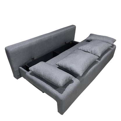 Καναπές Κρεβάτι Τριθέσιος ArteLibre URBAN LOUNGE 3S Γκρι Ύφασμα 194x93x72cm - Hippiehome.gr