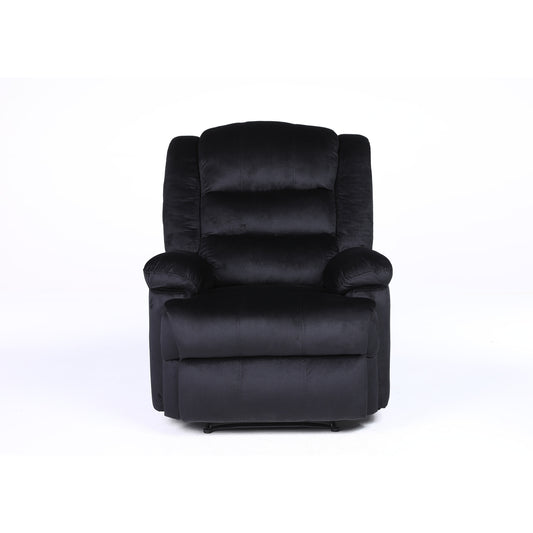 Πολυθρόνα Ανακλινόμενη ArteLibre CARINAE Μαύρο Βελούδο 93x90x100cm - Hippiehome.gr