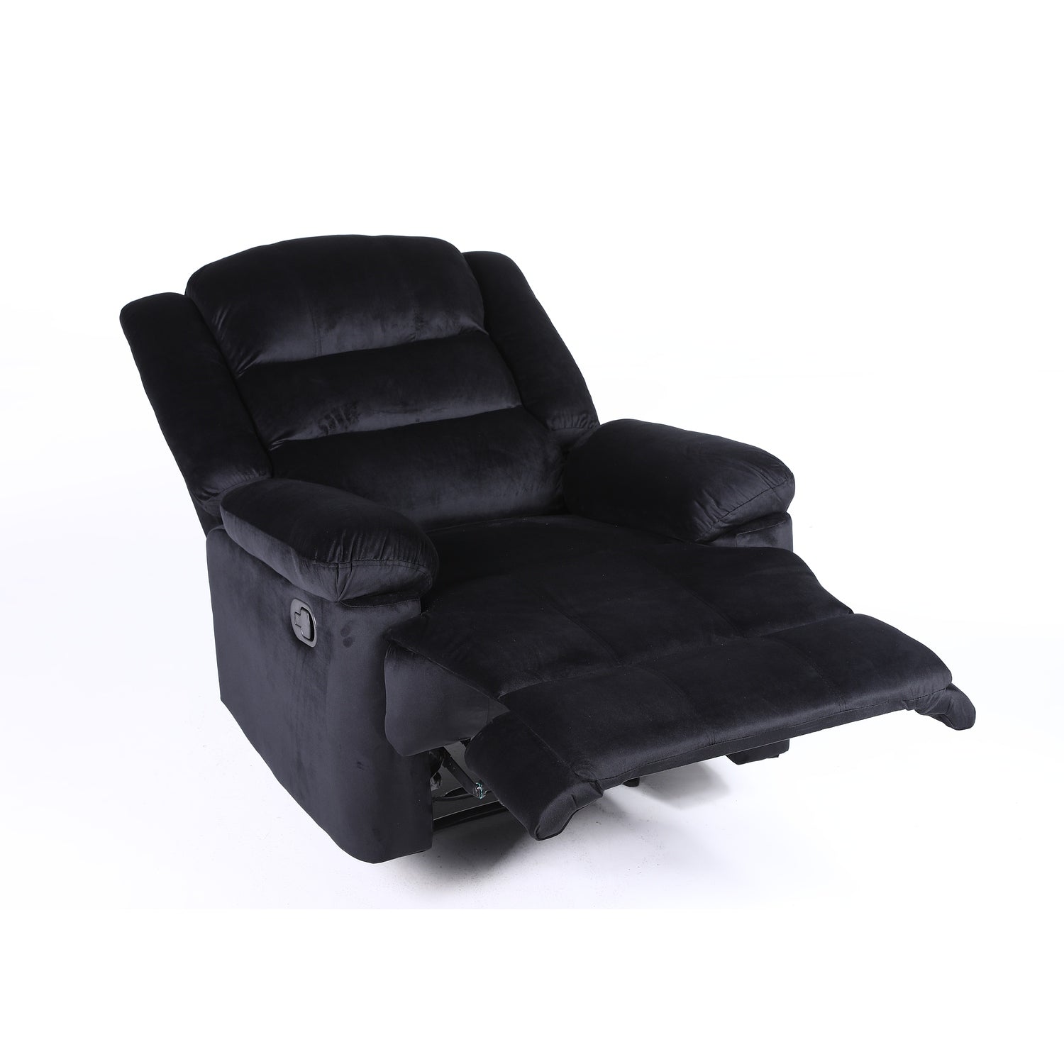 Πολυθρόνα Ανακλινόμενη ArteLibre CARINAE Μαύρο Βελούδο 93x90x100cm - Hippiehome.gr