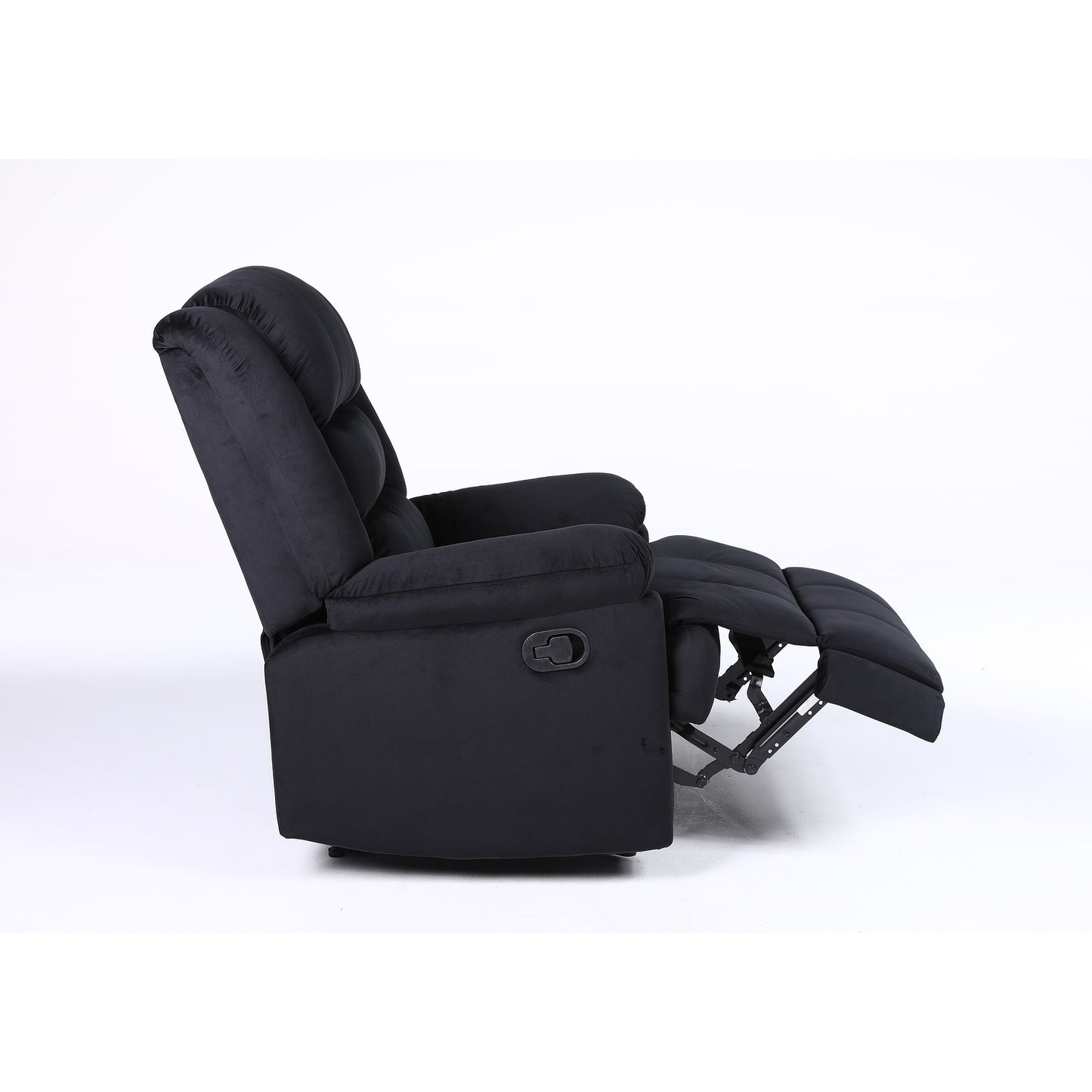 Πολυθρόνα Ανακλινόμενη ArteLibre CARINAE Μαύρο Βελούδο 93x90x100cm - Hippiehome.gr