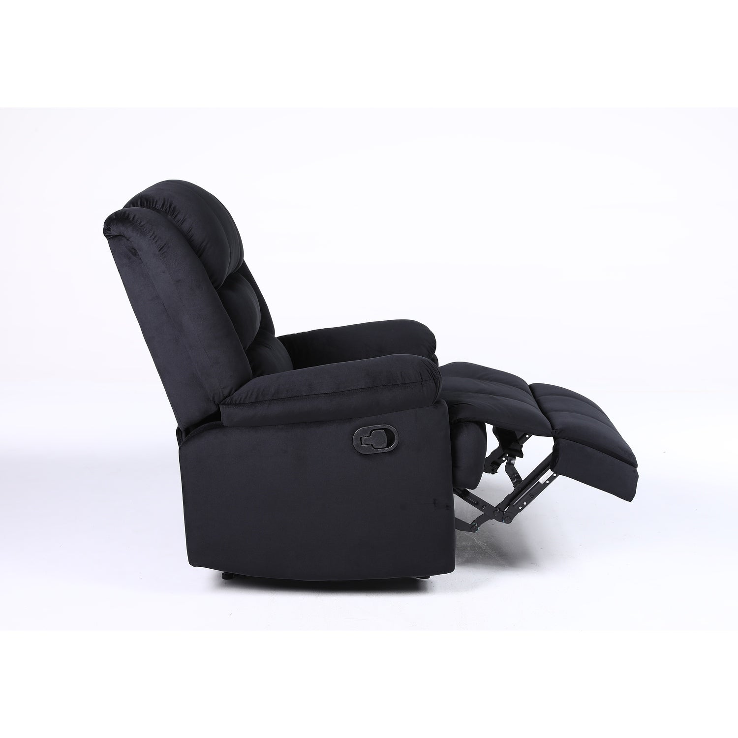 Πολυθρόνα Ανακλινόμενη ArteLibre CARINAE Μαύρο Βελούδο 93x90x100cm - Hippiehome.gr