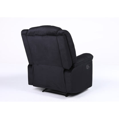 Πολυθρόνα Ανακλινόμενη ArteLibre CARINAE Μαύρο Βελούδο 93x90x100cm - Hippiehome.gr