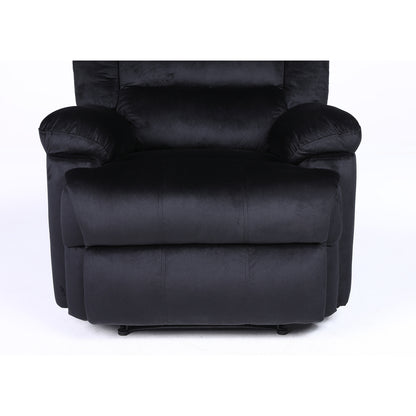 Πολυθρόνα Ανακλινόμενη ArteLibre CARINAE Μαύρο Βελούδο 93x90x100cm - Hippiehome.gr